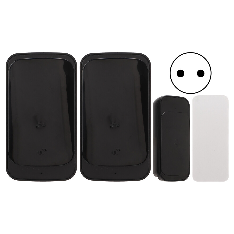 (Eu Plug) Wireless Doorbell 1 Transmitter 2 Receiver Battery Operated 604725137203