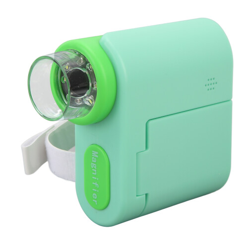 (Yellow Green) Kids Handheld Microscope 2.0in IPS 3 Modes Type C Charging Yellow 1