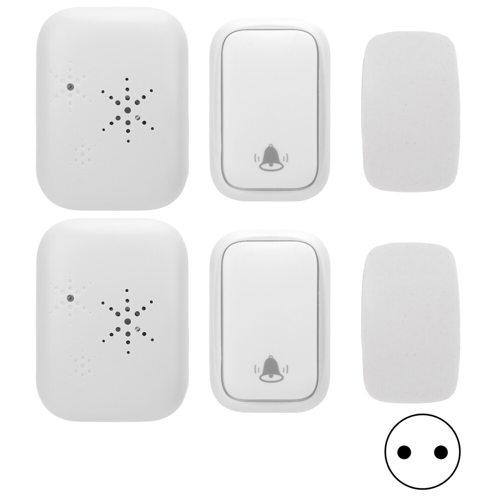 (Eu Plug) Wireless Doorbell Self-Generating 38 Ringtones Waterproof Us Plug 604725137333
