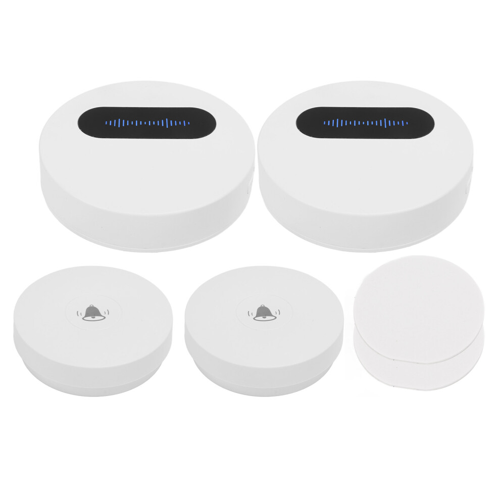 (Eu Plug) Wireless Doorbell Ip44 Waterproof 58 Songs Led Flash 4 Volume Eu Plug 604725137371