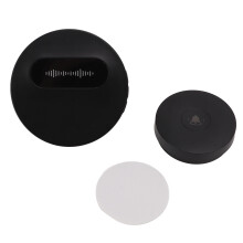 (US Plug) Schwarze drahtlose Türklingel 58 Melodien wasserdicht US-Stecker