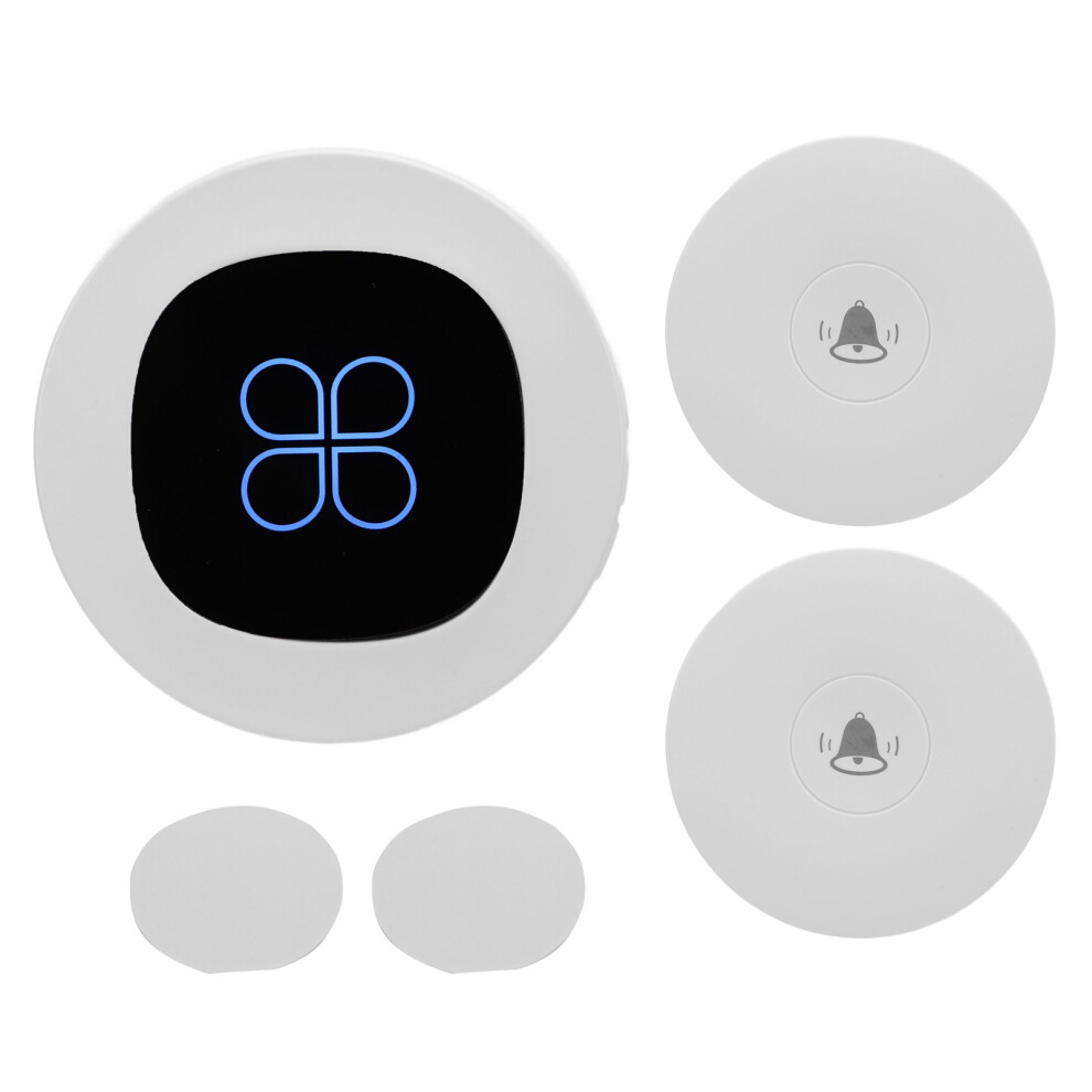 (Us Plug) Wireless Doorbell Self Powered 1 Receiver 2 Push Button Uk Plug 604725137579