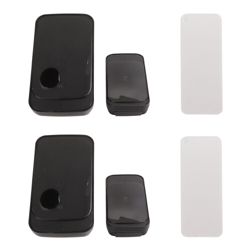 (US Plug) Cordless Doorbell Touch Button 38 Ringtones IP44 Waterproof LED