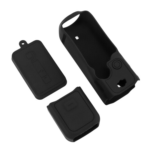 (Black) Silicone Case for OSMO Pocket 3 Dustproof Scratch Resistant 1