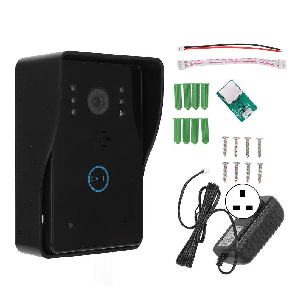 (Uk Plug) 1080P Video Doorbell 2 Way Audio Night Vision Pir Tuya Eu Plug 604725140852