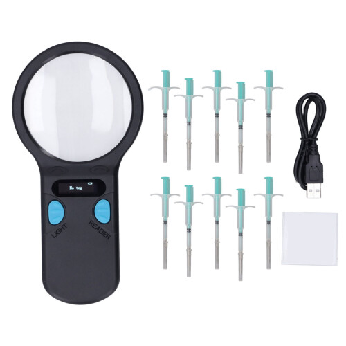 Pet Microchip Scanner High Brightness OLED Animal Chip Reader