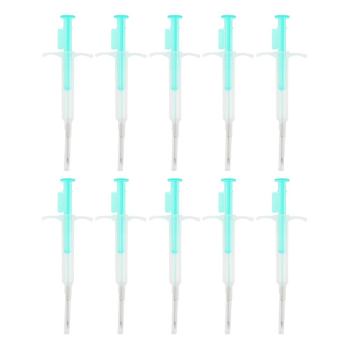 10Pcs Pet Microchip 134.2KHz ID Chips with Tags for Animals