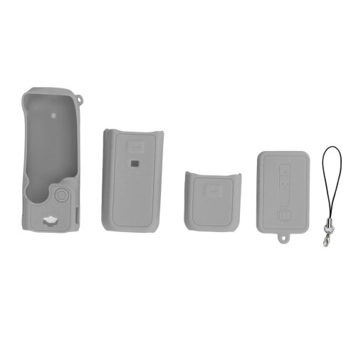 (Grey) Silicone Case Cover for Pocket 3 Dustproof Scratch Resistant Grey