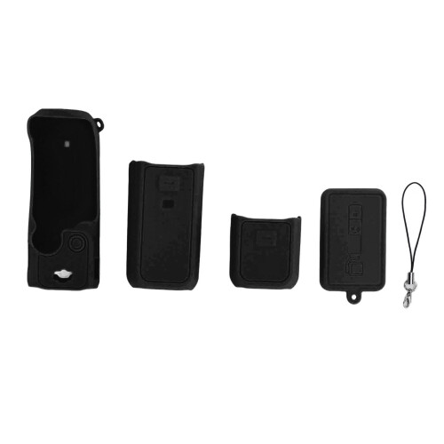 (Black) Silicone Case Cover for Pocket 3 Dustproof Scratch Resistant Grey