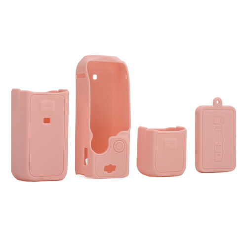 (Pink) Silicone Case Cover for Pocket 3 Dustproof Scratch Resistant Grey 2