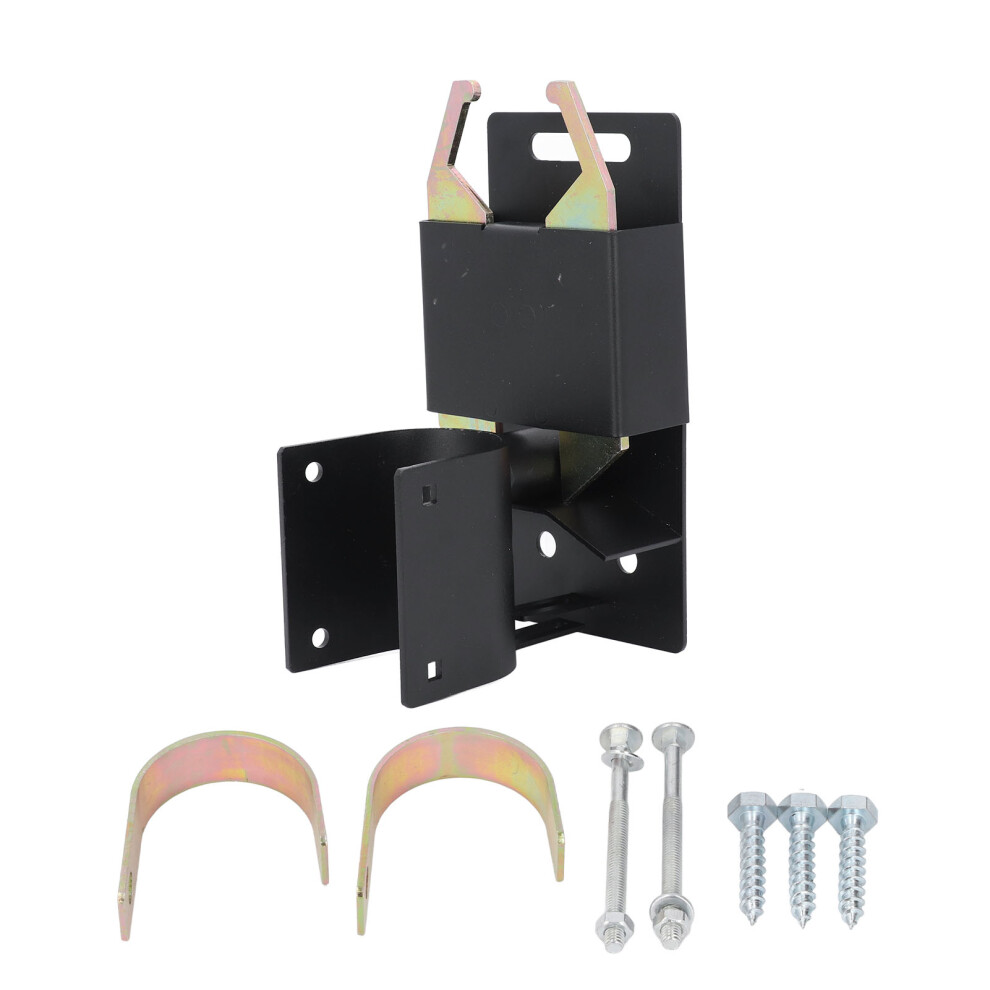 2 Way Gate Latch Lockable Black Farm Gate Latch 1.5-2In Round Tube 604725171634