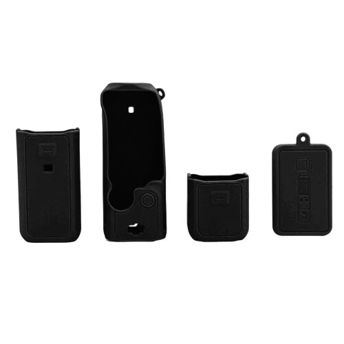 (Black) Silicone Case Cover for Pocket 3 Dustproof Scratch Resistant Grey 1