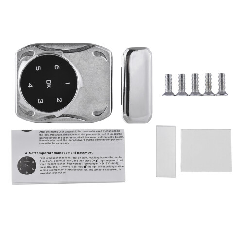 (Silver) Smart Schrankverschluss elektronisch 3-12mm Glas Holz
