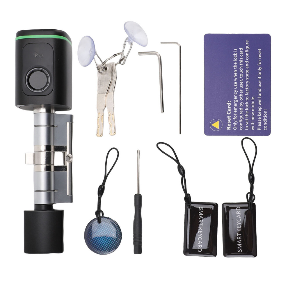 Smart Fingerprint Lock 2 Keys Bluetooth Tuya App 604725171863