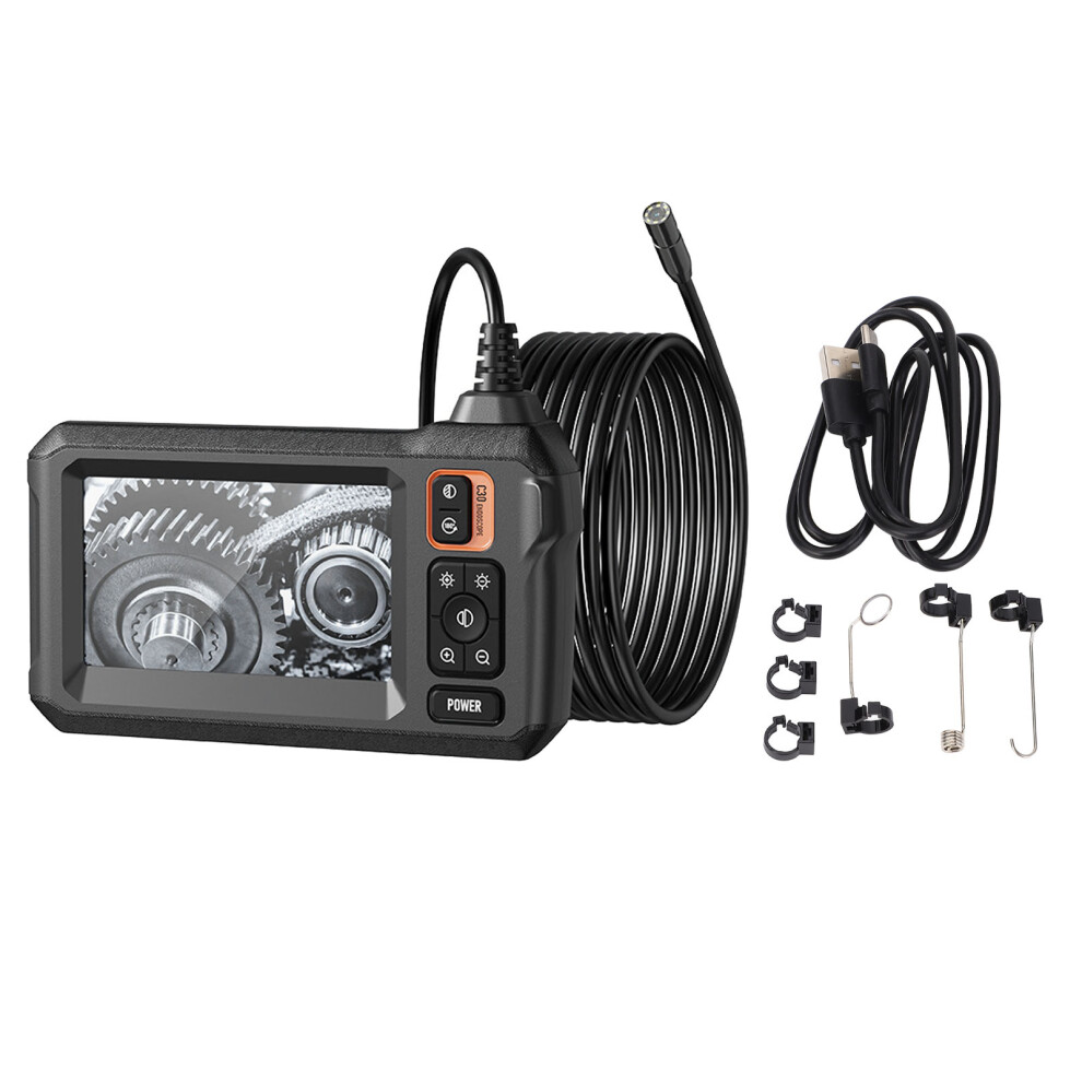 (10M/32.8Ft) Endoscope Camera 4.3Inch Ips 170 View Ip67 Waterproof 5M/16.4Ft 643505081404