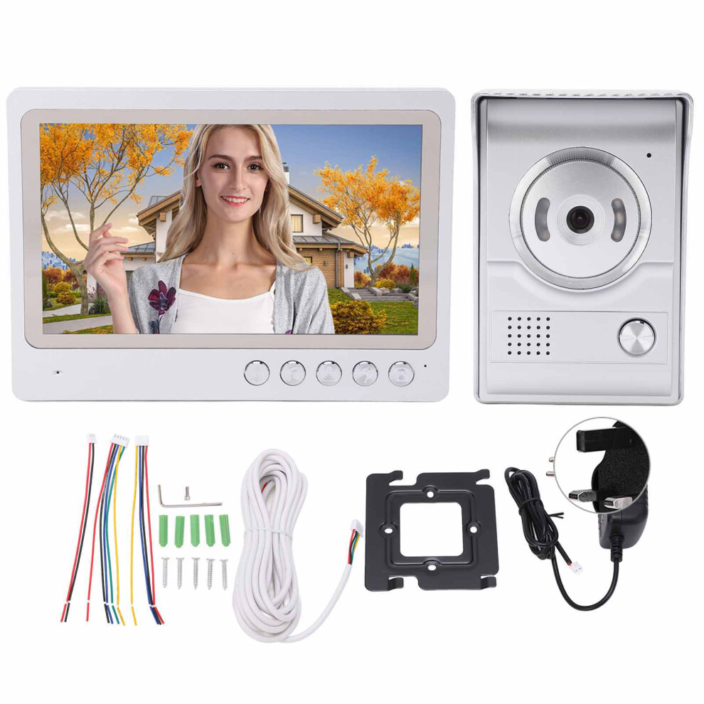 (Uk Plug) 9In Hd Video Intercom Ui Interface Doorphone System Smart Access 604725160683