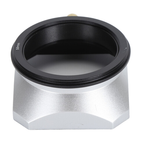 Lens Hood Retro Square Matte 58mm for Digital Mirrorless Camera 2