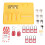 Absperrstation Wandmontage 10 Tags 2 Hasp Gelb 1