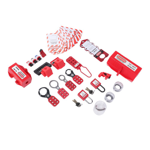 Lockout Tagout Kit Universal Clamp On Circuit Breaker Lock Set 1
