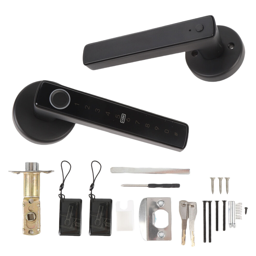 Fingerprint Smart Door Handle Lock For Tuya App Keyless Entry 604725172051