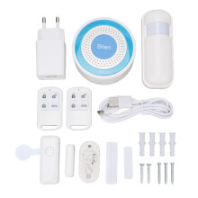 (EU Plug) WiFi Alarm System Sound Light App Control 433.92MHz Smart Door
