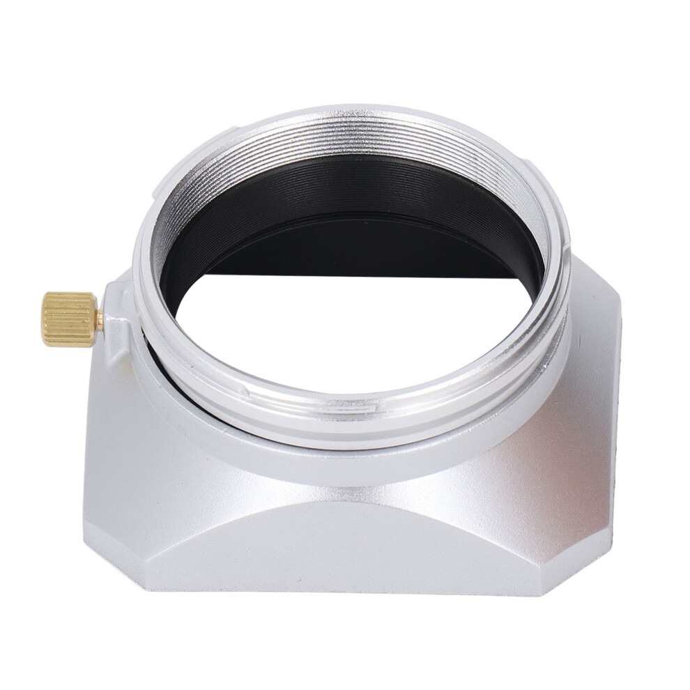 (Silver) Square Retro Lens Hood For Fujifilm X100 49Mm Silver 643505085211