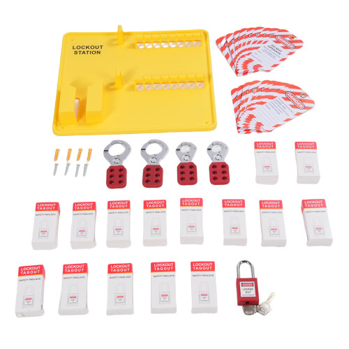Absperrstation Wandmontage 16 Schlösser 20 Tags 4 Hasp 2