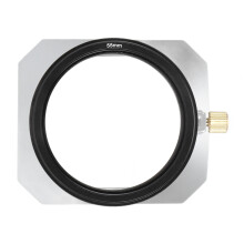 55mm Metal Lens Hood Aluminum Alloy 25mm+ Focal Length Silver
