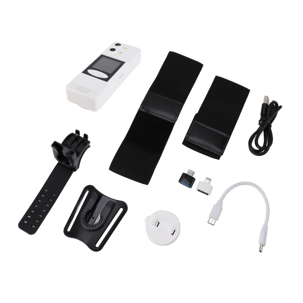 Body Mounted Camera 2K 180 Rotatable Power Bank 1.5" Screen