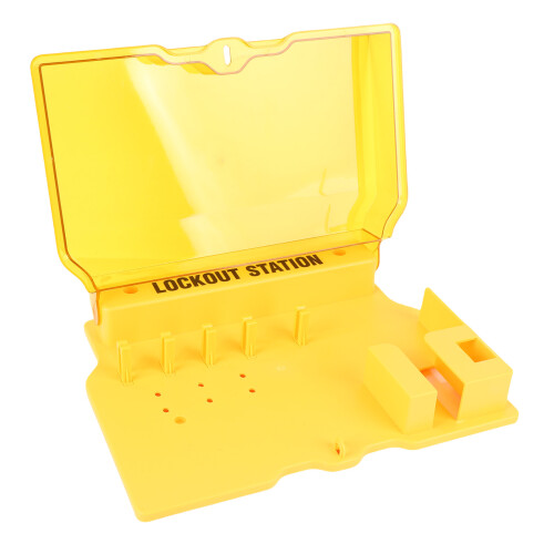 Lockout Tagout Station Kit 10 Tags PC Transparent Wall Mount 2
