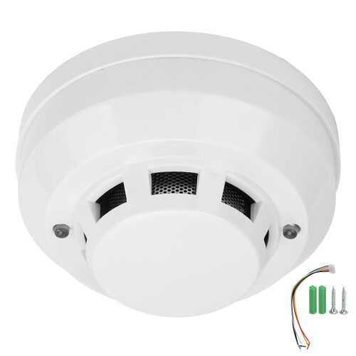High Sensitivity Smoke Alarm Sound Light Warning Red LED