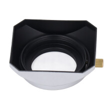 39mm Vintage Metal Lens Hood Silver for Camera