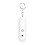 (White) Keychain Personal Security Alarm High Decibel Waterproof LED 1