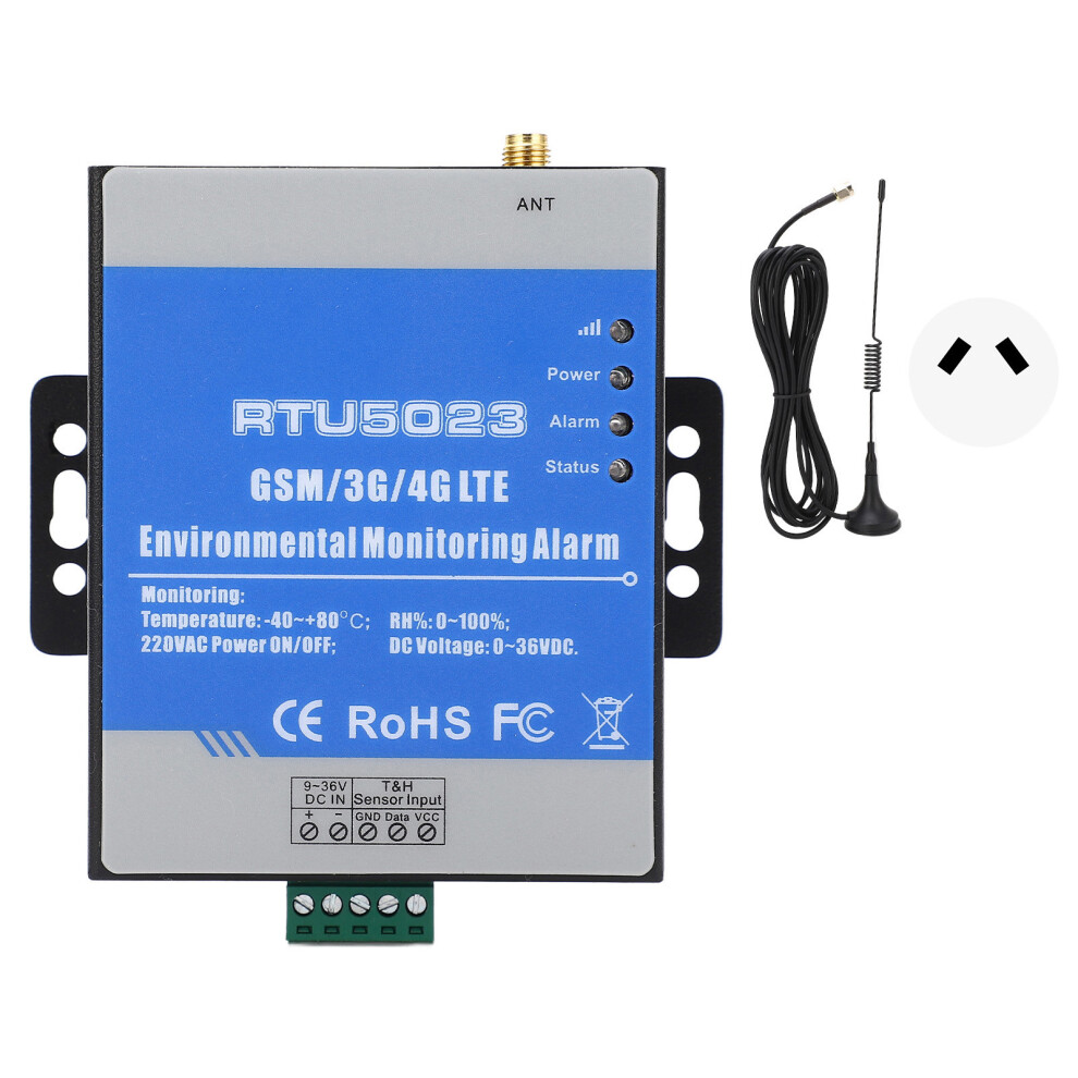 (Au Plug) Rtu5023 Gsm 3G 4G Lte Env Alarm 0-36V Temp Humidity Au Plug 604725131171