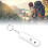 (White) Keychain Personal Security Alarm High Decibel Waterproof LED 5