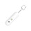 (White) Keychain Personal Security Alarm High Decibel Waterproof LED 2