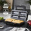 GEEPAS GEEPAS Sausage Roll Maker, 4 Quick Rolls, Non-Stick Coated Plates 2