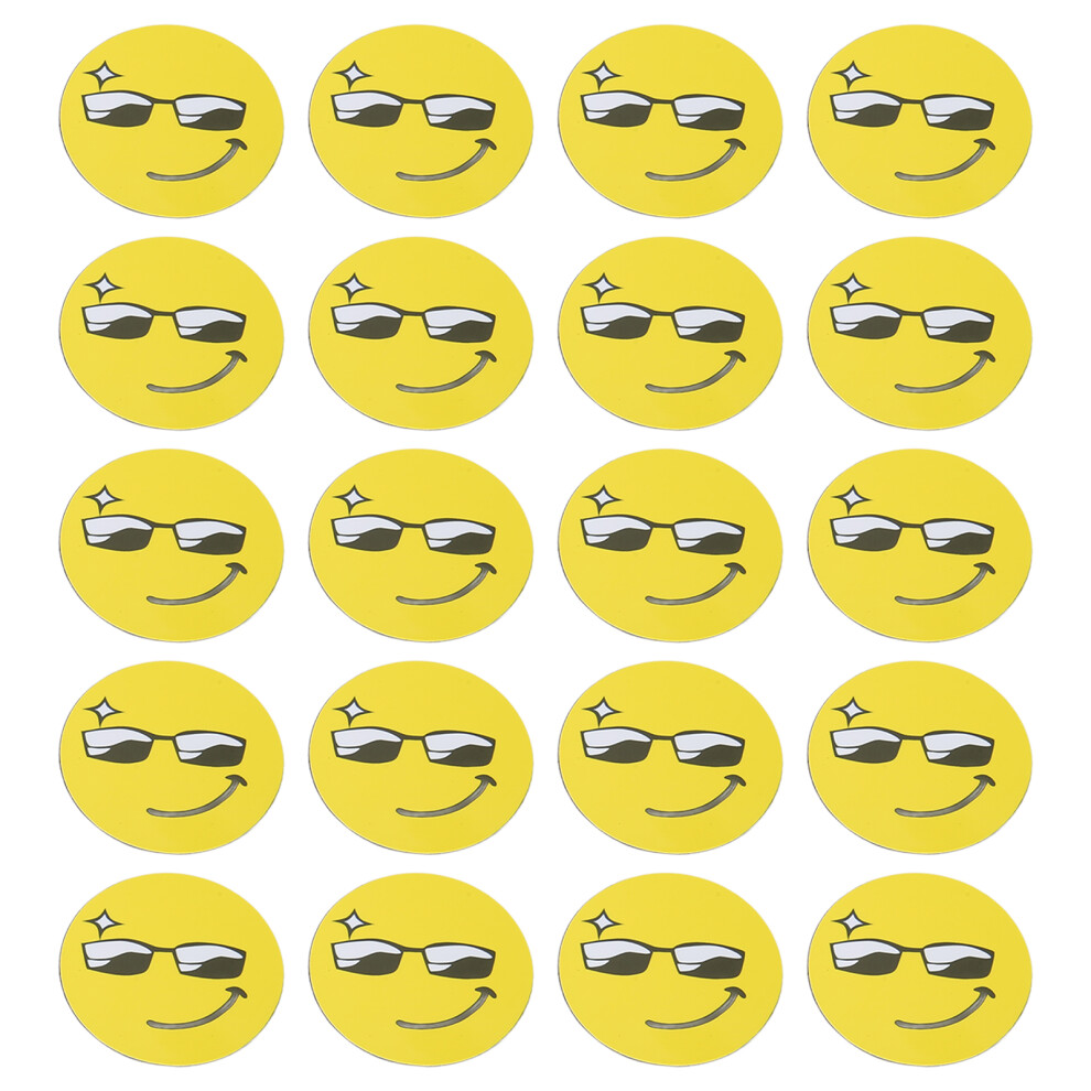 (Glasses Face) 20Pcs Nfc Stickers Id5200 Chip Interference Resistant For Devices 604725129208