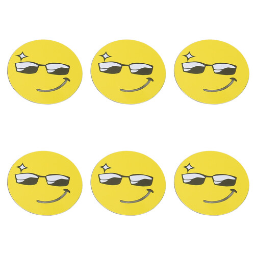 (Glasses Face) 20PCS NFC Stickers ID5200 Chip Interference Resistant for Devices 1
