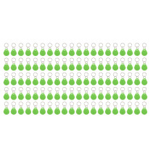 (Light Green) 100 Pcs 125KHz RFID Key Fob Contactless Proximity ID Dark Green