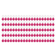 (Pink) 100PCS RFID Fob 125KHz Waterproof ID Card Tag Pink