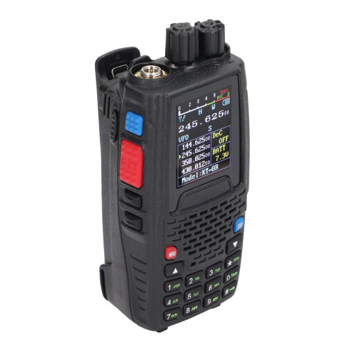 (EU Plug) UV Funkgerät Quad-Band 4W Farbdisplay FM-Sender 2
