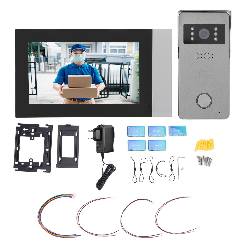 (Eu Plug 100Â240V) Tuya 7 Inch Video Intercom Kit With Mic Speaker Eu Plug 100-240V 604725117854