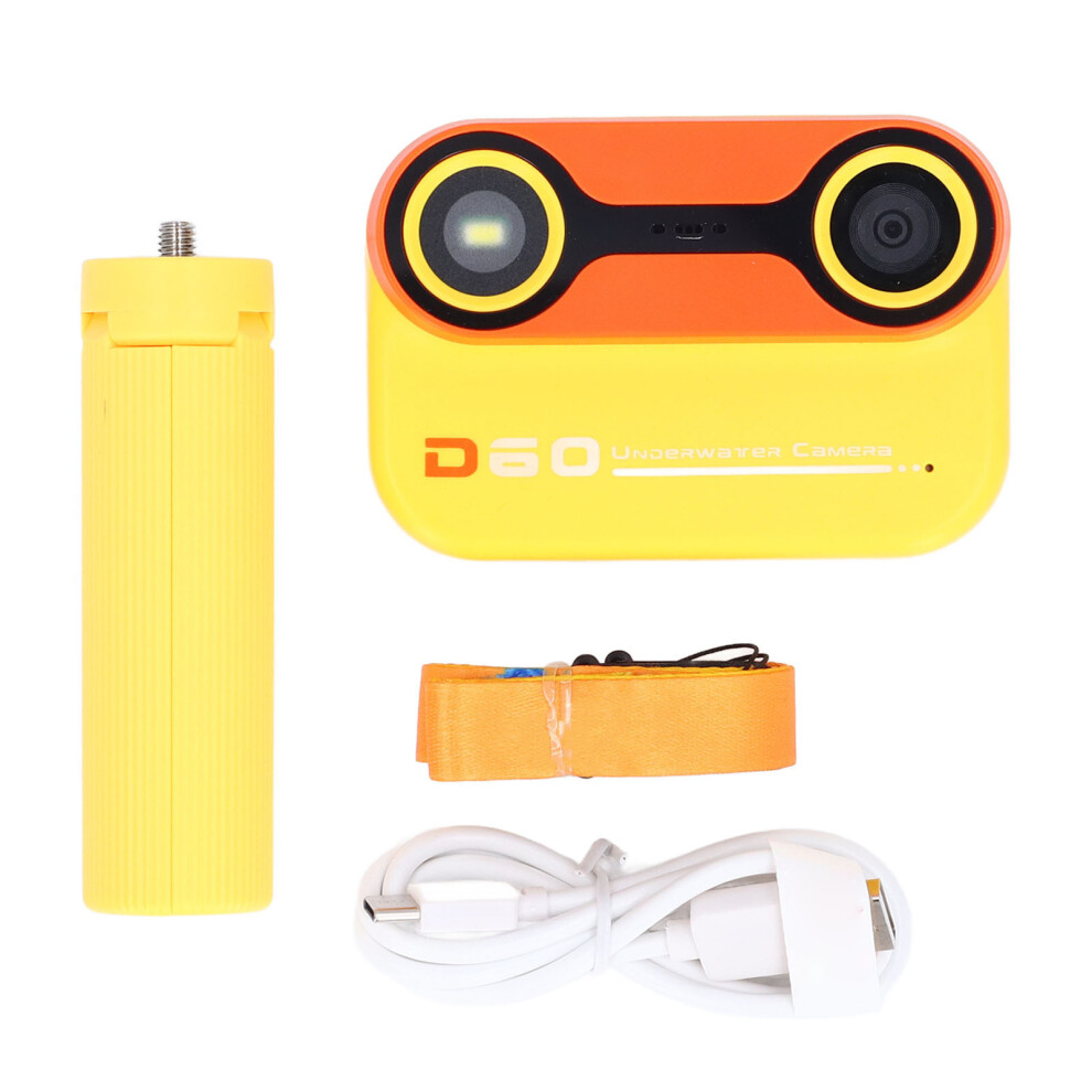 () 48Mp Underwater Camera 1080P Dual Lens 10X Zoom Auto Focus Orange/Pink 643505078510