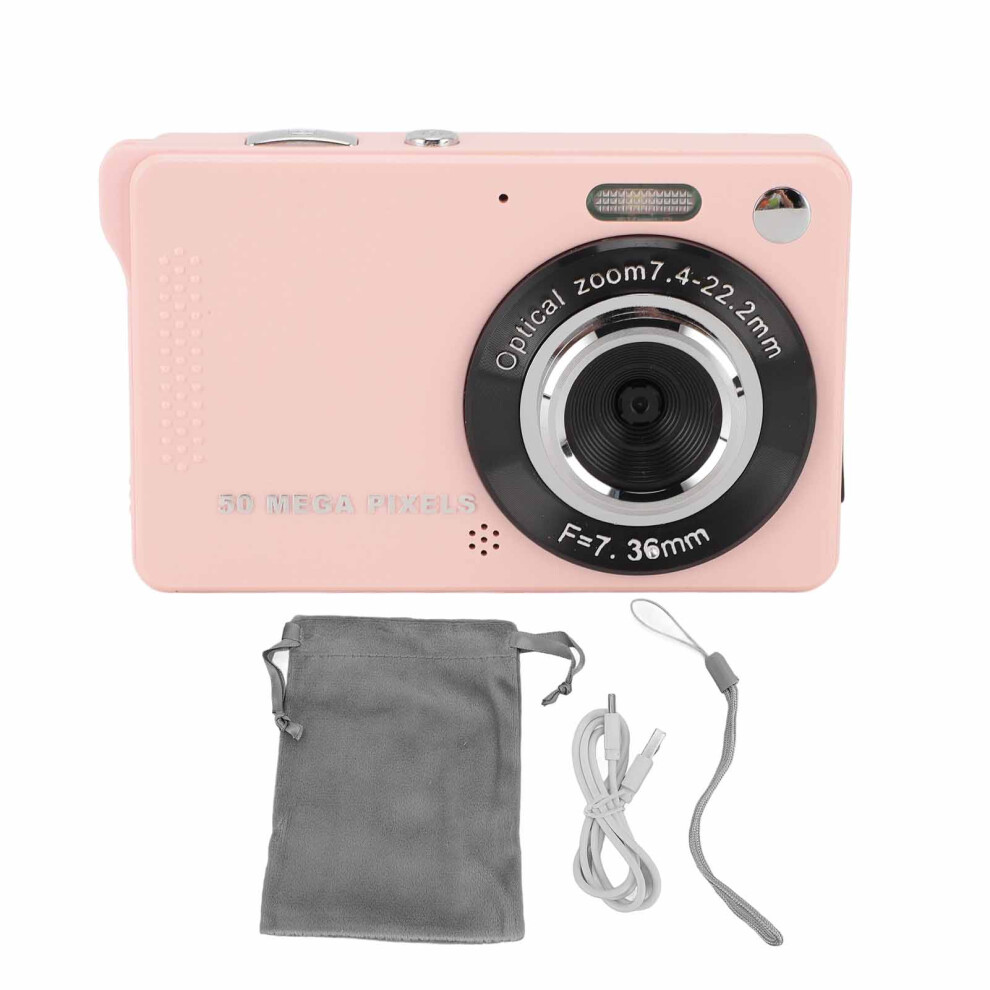 (Pinkish) Digital Camera 50Mp 1080P 2.8In Tft 16X Zoom Autofocus Black 643505077278
