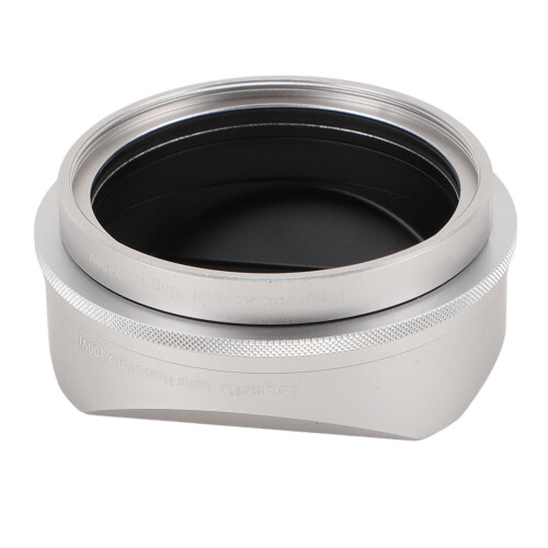(Silver) Square Lens Hood Magnetic Mount Light Blocking for X100 Series 2