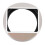 (Silver) Square Lens Hood Magnetic Mount Light Blocking for X100 Series 4