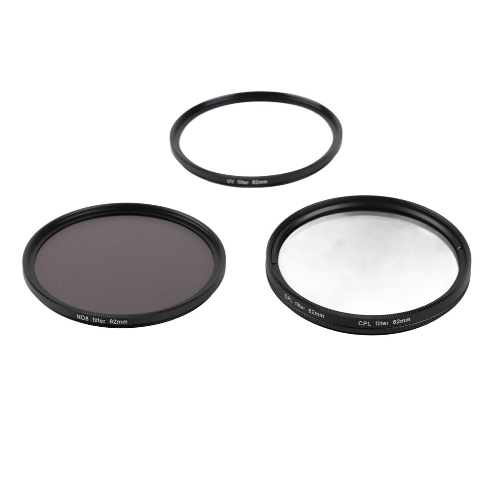 (62Mm/2.44In) 3 In 1 Uv Cpl Nd8 Glass Lens Filter 67Mm With Box 643505079074