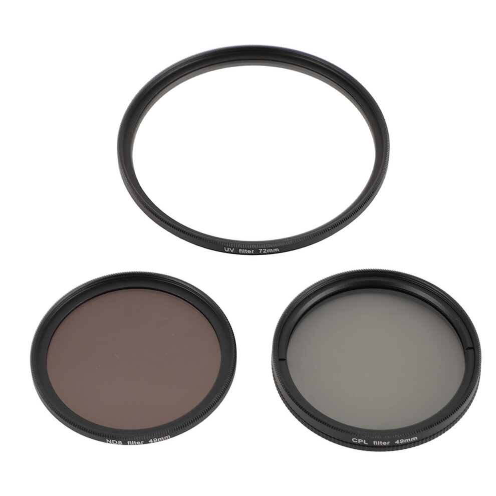 (72Mm/2.83In) 3 In 1 Uv Cpl Nd8 Glass Lens Filter 67Mm With Box 643505079098