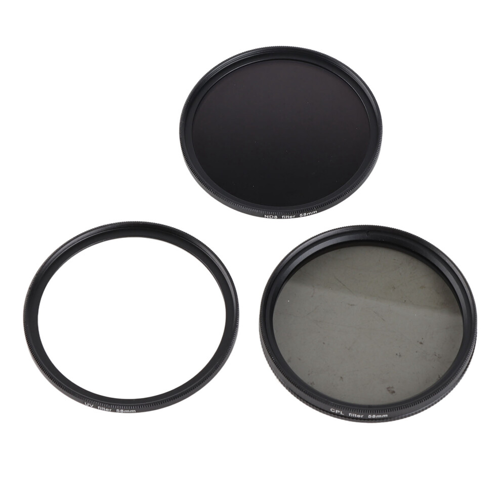 (58Mm/2.28In) 3 In 1 Uv Cpl Nd8 Glass Lens Filter 67Mm With Box 643505079104